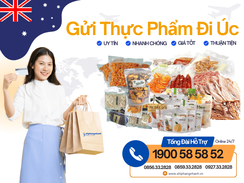 gui thuc pham di uc