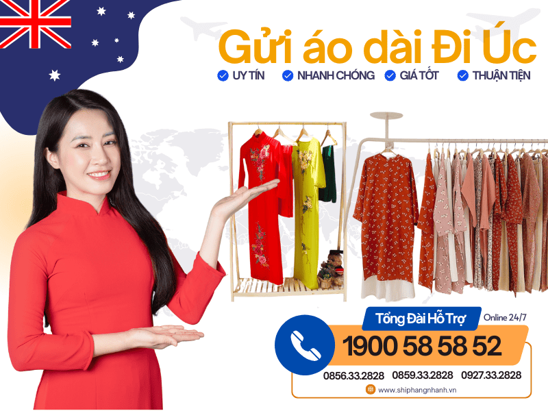 gui ao dai di uc