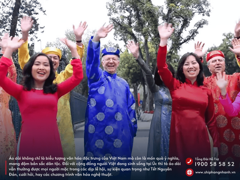 nhu cau gui ao dai viet nam di uc