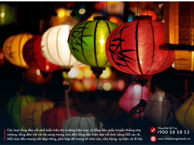 cac loai long den pho bien trong dip le tet