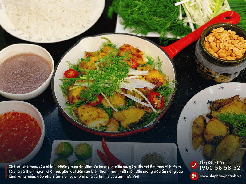 cha ca cha muc sua bien huong vi bien ca trong tung mon an viet