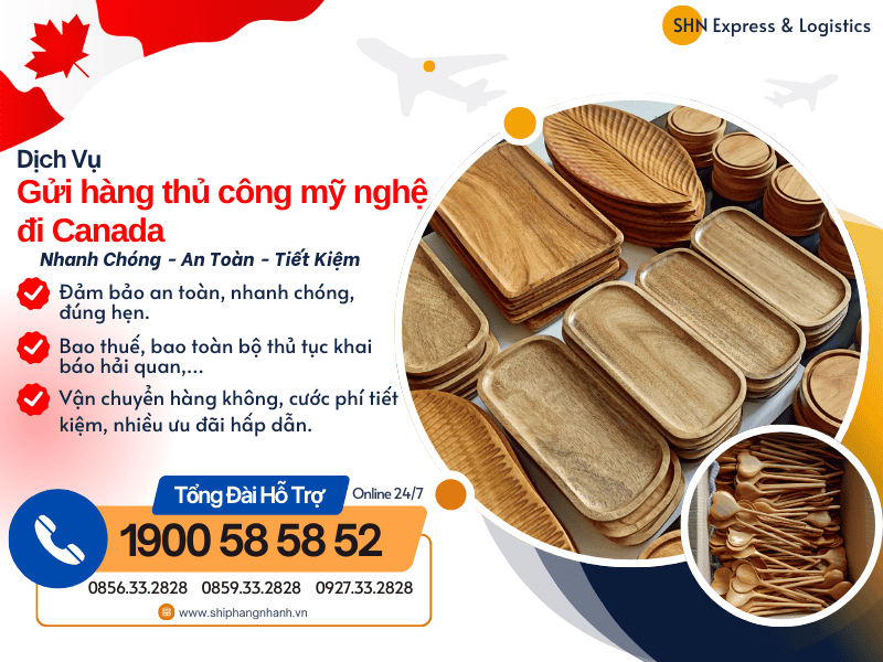 gui hang thu cong my nghe di canada