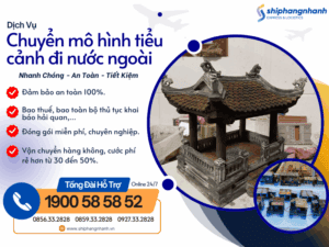gui mo hinh tieu canh di nuoc ngoai