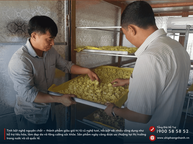 tinh bot nghe nguyen lieu cham soc suc khoe tu thien nhien